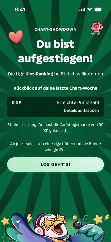 Chart-Showdown: Aufstieg in die nächste Liga