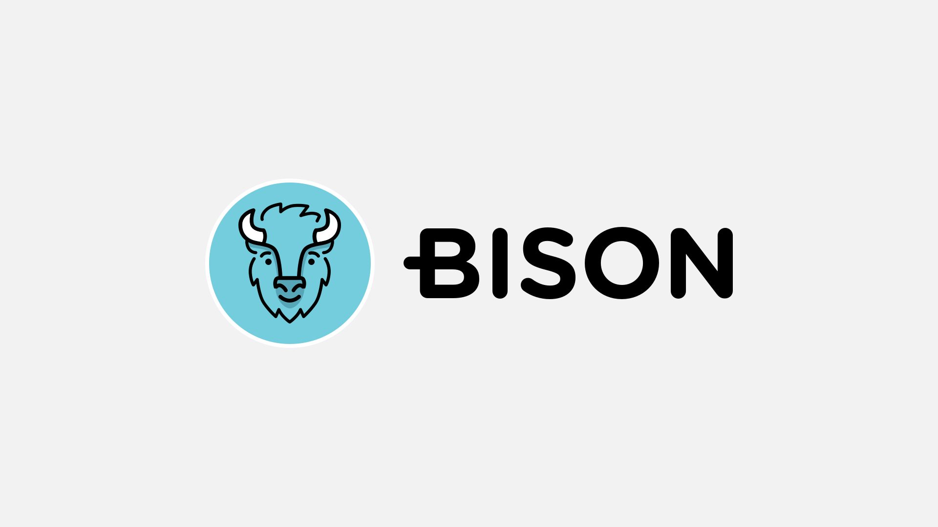 BISON Logo mit Bisonkopf und Wortmarke