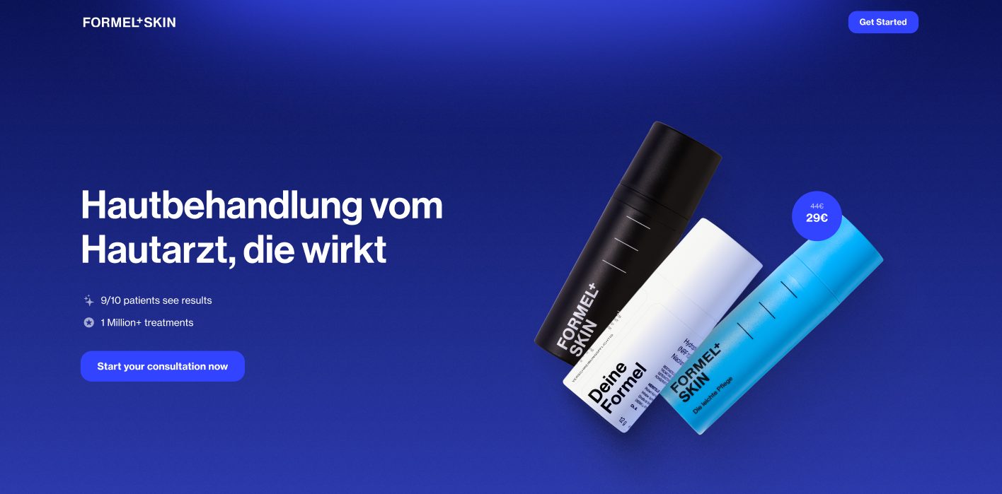 Header-Variante mit Produktbild