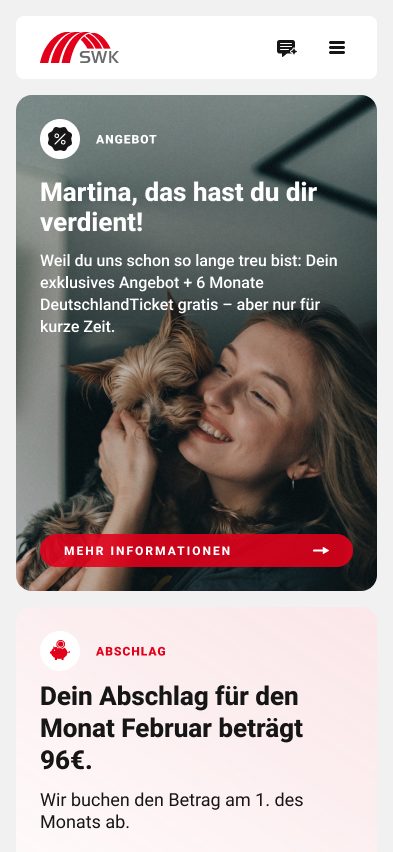 Vision: personalisiertes Angebot auf dem Smartphone